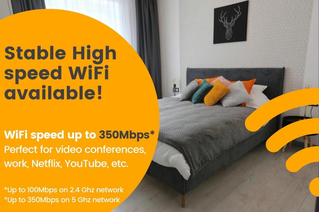 Comfy 2 Room Apartment - Free Parking - 350Mbps Wifi - Netflix كاوناس المظهر الخارجي الصورة